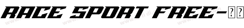 Race Sport Free字体转换